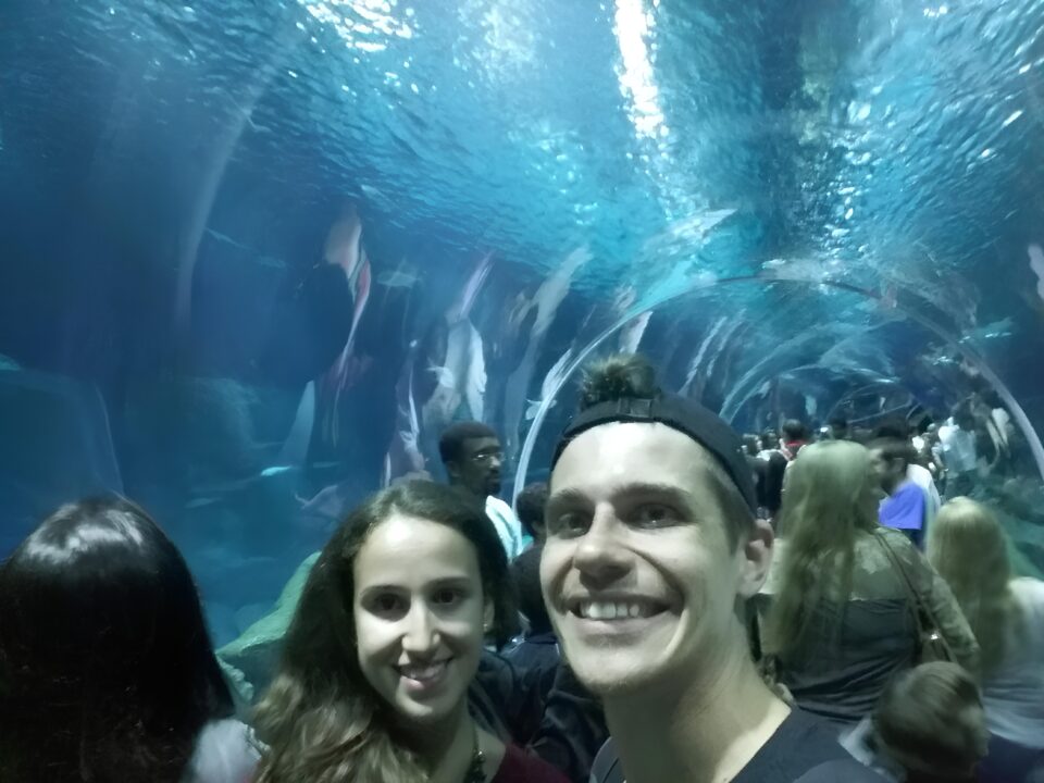 Tanque oceânico no AquaRio Tanque oceânico no AquaRio